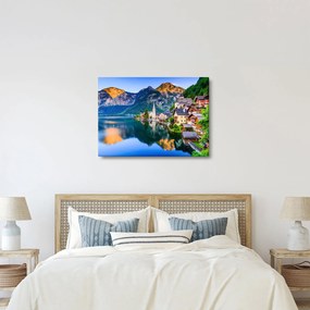 Kép - Alpesi falu (70x50 cm)