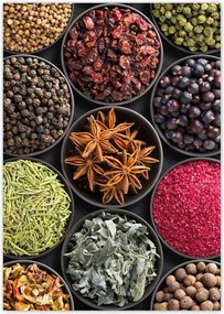 Poszterek A2 Pion Fűszertartó tálak gyógynövények