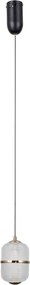 ITALUX PND-34375-1-BK ALANI Egyágú Függesztett Lámpa Fém LED IP20