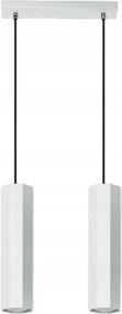 Modern Függőlámpa Lampex Astral 2xGU10 Fehér 80cm Állítható