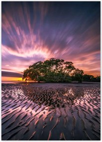 Poszterek 50x70 GyönyörƱ lila tåjkép