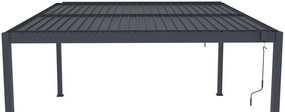 Bioklimatikus pergola G21 Austin 4x4 m, antracit színű alumínium