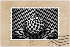 Poszterek 60x40 Absztrakt fekete-fehér