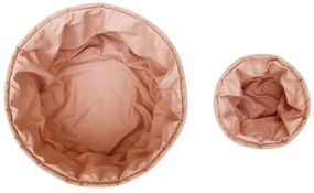 Világos rózsaszín textil gyerek tárolódoboz szett 2 db-os ø 30x20 cm Bambie Vintage Nude – Lorena Canals