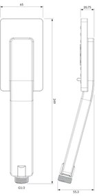 OMNIRES JIMJIM-RCR - kézi zuhany JIMJIM, fényes króm kivitel