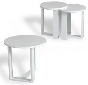 Összecsukható asztal Mira White, 3 db