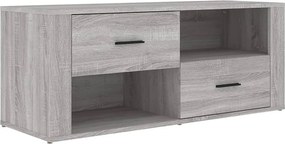 vidaXL szürke sonoma színű szerelt fa TV-szekrény 100 x 35 x 40 cm