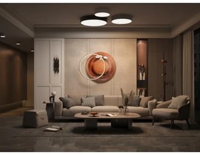 Immax NEO 07202L-LED Dimmelhető mennyezeti lámpa RONDATE 53W/230V fekete Tuya + távirányító