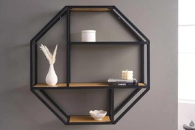 Design fali polc Maille 77 cm vad tölgy