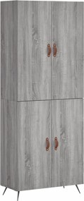 vidaXL szürke sonoma szerelt fa magasszekrény 69,5 x 34 x 180 cm