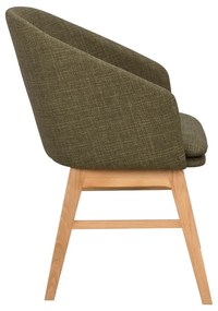 Zöld kárpitozott étkezőfotel szett 2 db-os Windham – Rowico