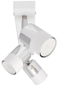 LED Spotlámpa TUBSSON 3xGU10/4,8W/230V fehér/fényes króm