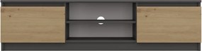 Aldabra RTV140 TV állvány, 140x36x40 cm, antracit-tölgy