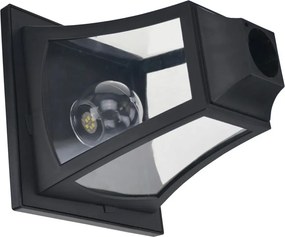 Outsunny napelemes kerti lámpa 3 izzóval, rozsdamentes acél rúddal, 120 lumenes LED, 51,5x47x182,5cm, fekete