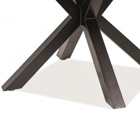 Ritmo étkezőasztal tölgy fekete 120cm