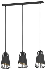 Eglo 49448 - Csillár zsinóron AUSTELL 3xE27/60W/230V