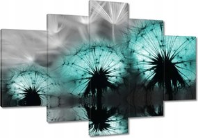 Vászonkép 120x80 Türkiz pitypangok