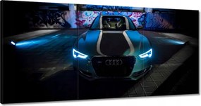 Vászonkép 60x30 Audi a mélygarázsban éjszaka