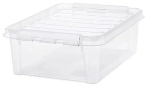 SmartStore Classic tárolódoboz fehér klipszekkel, 21 l, 21 l