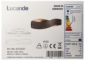 Lucande Lucande - LED Fali lámpa LIAN LED/9W/230V LW0882