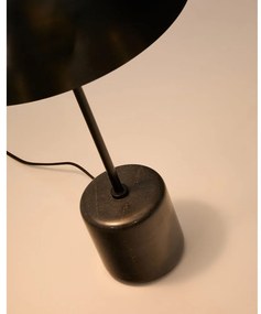 Fekete márvány asztali lámpa fém búrával (magasság 58 cm) Sayra – Kave Home