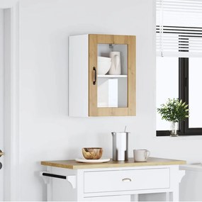 konyhai fali szekrény üvegajtóval Porto&quot; Artisan Oak&quot;