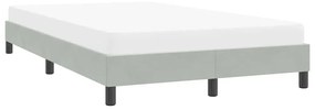 vidaXL ágykeret matrac nélkül Világosszürke 120x210 cm Velvet