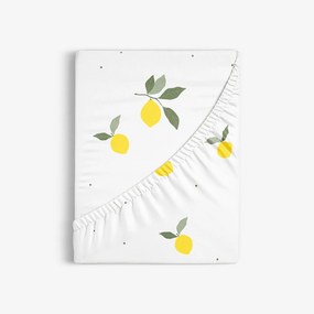 Goldea pamut gumis lepedő - citromok 180 x 200 cm