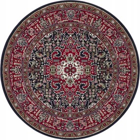 Kerek szőnyeg 160cm hagyományos, klasszikus minta a nappaliba puha sörtékkel