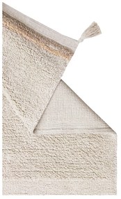 Krémszínű mosható kézi szövésű pamut szőnyeg 200x300 cm Bloom Natural – Lorena Canals