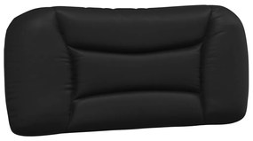 fekete műbőr fejtámla párna 90 cm