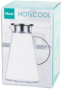 4Home Jug Hot&Cool üveg kancsó fedéllel, 1,8 l