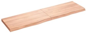 világosbarna kezelt tömör tölgyfa asztallap 180x50x(2-6) cm