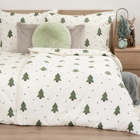 4Home Little Trees flanel ágyneműhuzat, 140 x 200 cm, 70 x 90 cm
