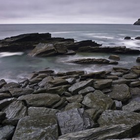 Poszter 40x40cm Trebarwith Strand, Assaf Frank
