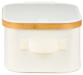 G21 tárolódoboz 24 x 30 x 15 cm, bambusz, fedéllel, bézs