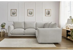 Világosszürke sarokkanapé Ernest – Bobochic Paris