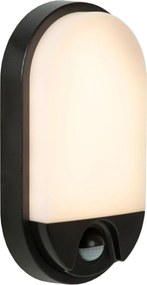 LUCIDE 22864-10-30 HUPS Fali Lámpa Mozgásérzékelővel Fekete LED IP44