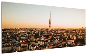 Naplemente Zizkov felett (120x50 cm)