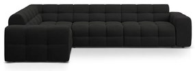 Fekete sarokkanapé (bal oldali-L alakú) Kendal – Micadoni