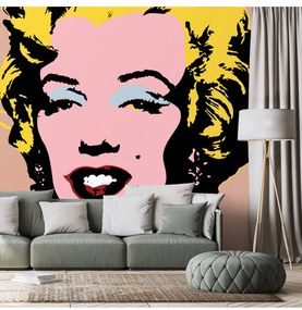 Fotótapéta pop art Marilyn Monroe barna háttéren - 450x300 -