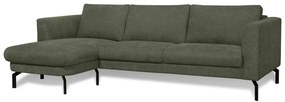 Sötétzöld sarokkanapé (bal oldali) Gomero – Scandic