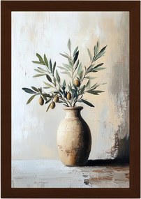 Poszter Keret Fa Dekoráció Természet Váza Ág Olíva Fa 40x60