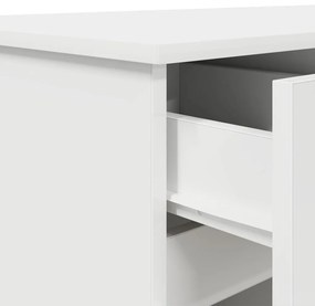 Asztal Fehér 140x49x76 cm Szerelt fa