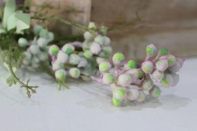 Zöldesrózsaszín mű réti bogyós növény 47cm