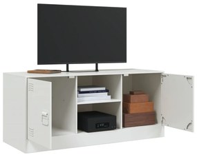 fehér acél TV-szekrény 99 x 39 x 44 cm