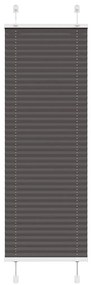 pliszírozott redőny fekete 45x100 cm szövetszélesség 44,4 cm