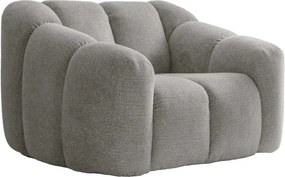 Világosszürke fotel Shell – Miuform