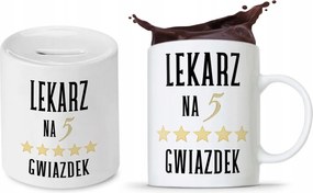 Orvos Doktor Szett Bögre Persely fényképes nyomtatással