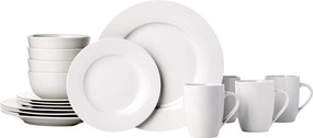 Amazon Basics 16 részes porcelán étkészlet 4 személyes fehér